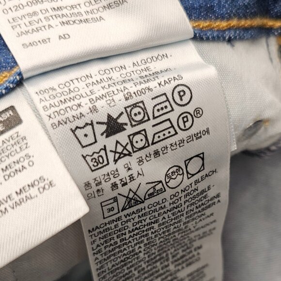 Levi's Womens Denim Mini Skirt Blue Size  30 - Picture 5 of 8